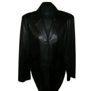 Liz clairborne soft leather jacket size 16